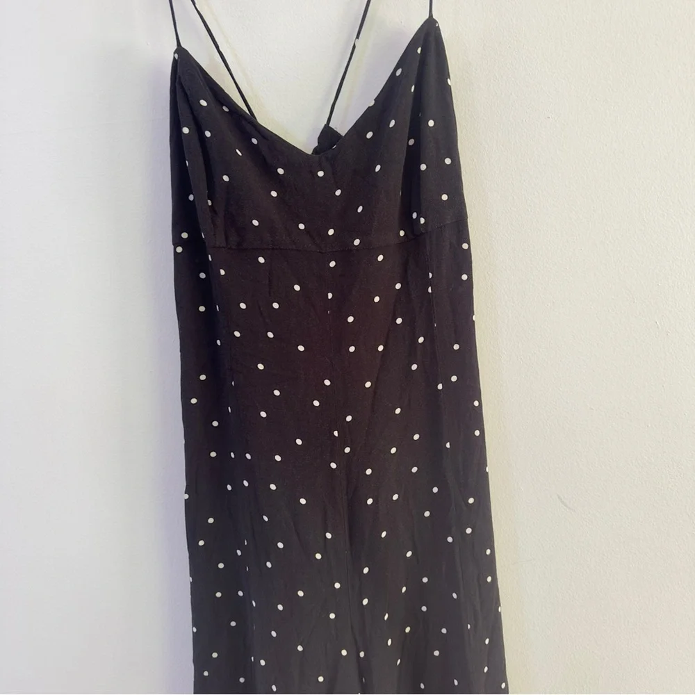 Free People  Polka Dot Wide Leg Jumpsuit Sz L - Picture 5 of 8
